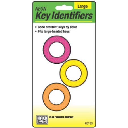 Hy-Ko Hy-Ko Products KC133 Large Neon Key Identifier, 15PK HY575771